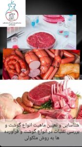 شناسایی و تعیین ماهیت انواع گوشت